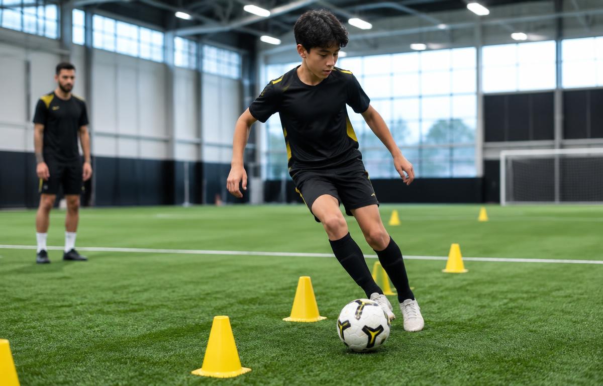 Soccer training in Pickering